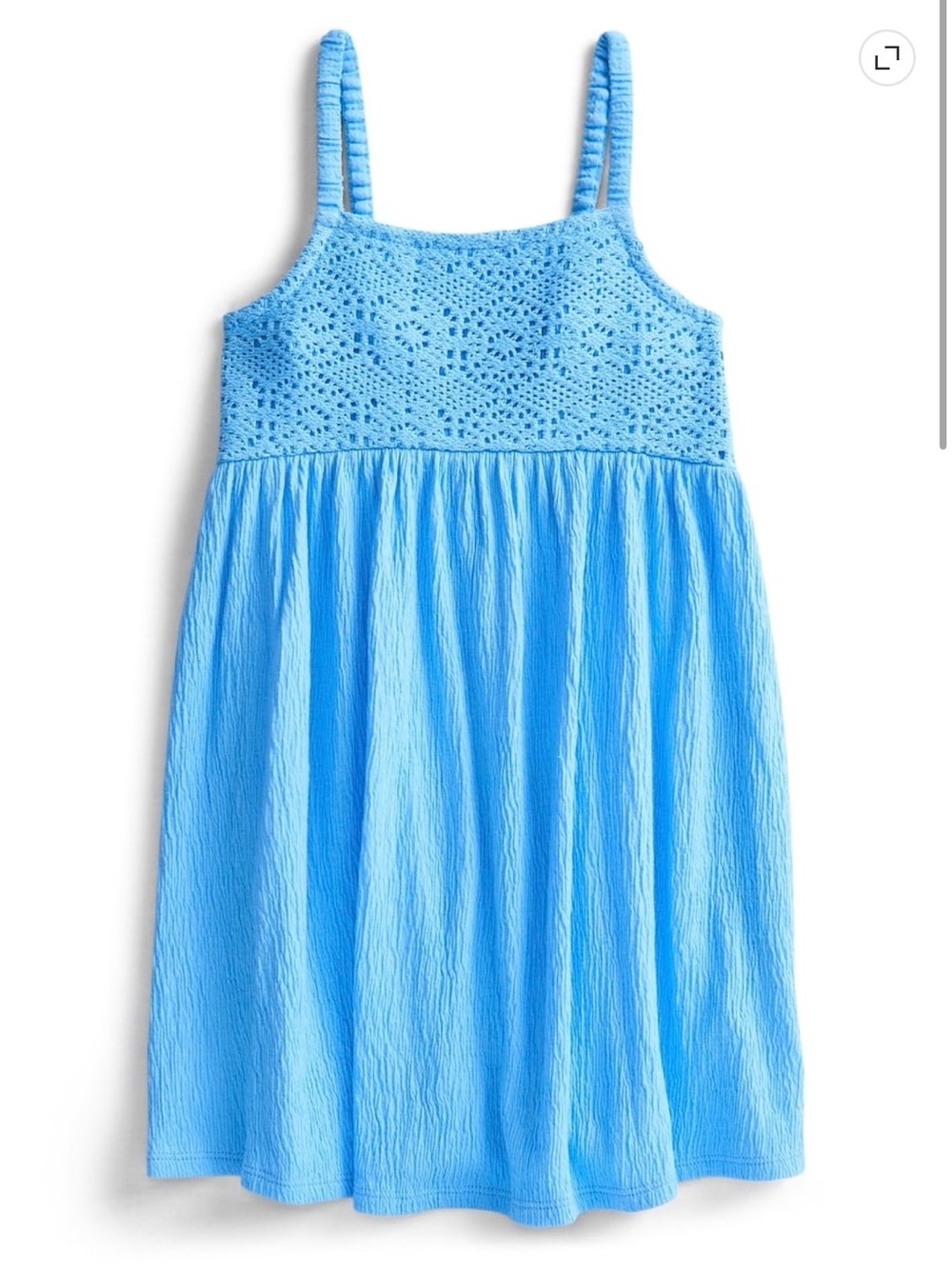 Light Blue Crochet Bodice Sundress